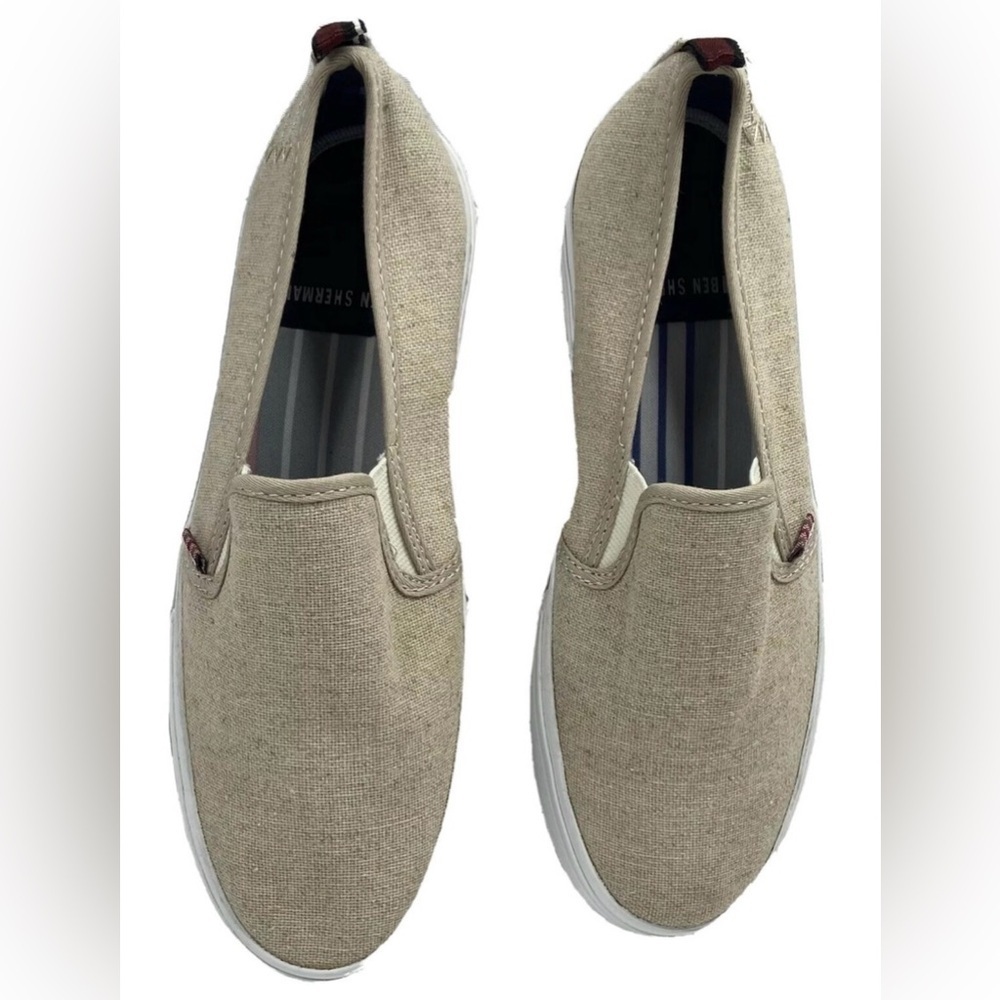 Ben Sherman Beige Slip-On Loafers